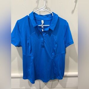 Lululemon Athletica Blue Polo Button Down Shirt